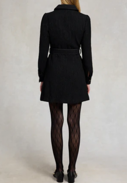 Demure Tweed Mini Dress