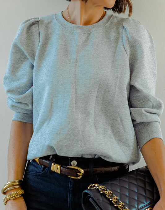 Chic Puff Sleeve Sweatshirt