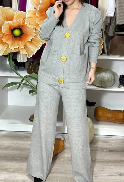 Chic Stretchy Knit 2pc Set