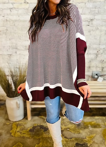 Pinstripe Comfy Sweater