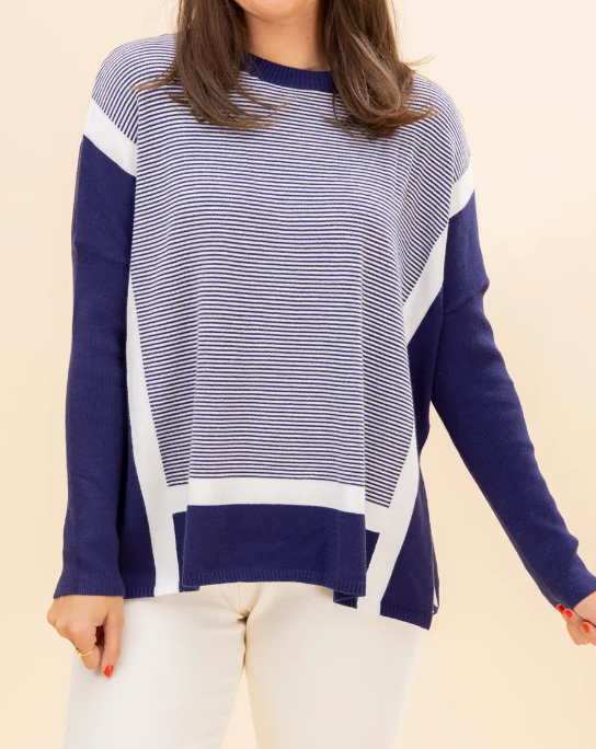 Pinstripe Comfy Sweater