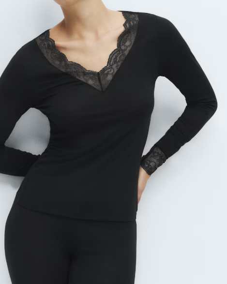 Comfy Stretchy Lace Sweater