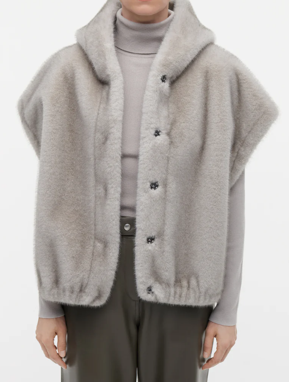 Faux Fur Hoodie Jacket