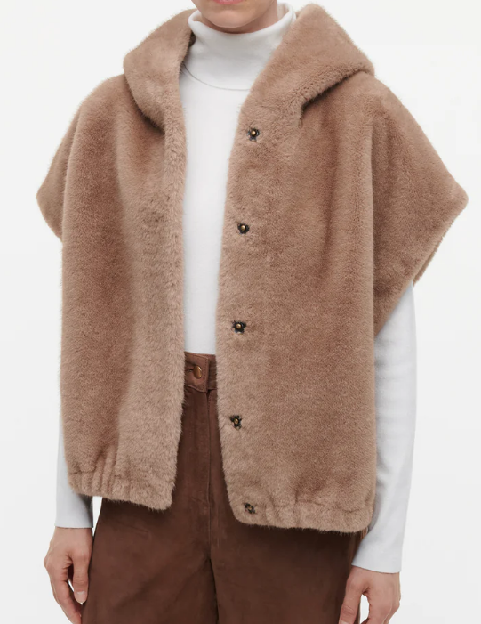 Faux Fur Hoodie Jacket