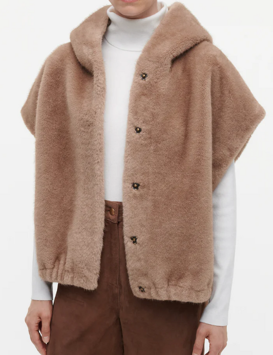 Faux Fur Hoodie Jacket