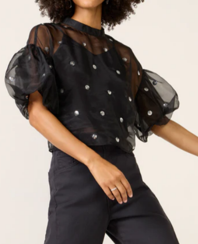 Organza Holiday Blouse