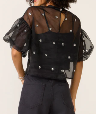 Organza Holiday Blouse