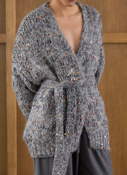 Classy Sequin Holiday Cardigan