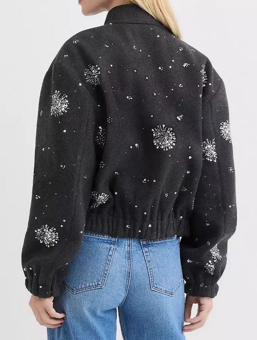Sequin Bomber Jacket