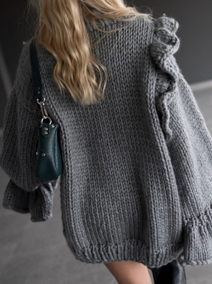 Ruffle Romper Sweater