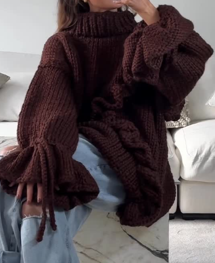 Ruffle Romper Sweater