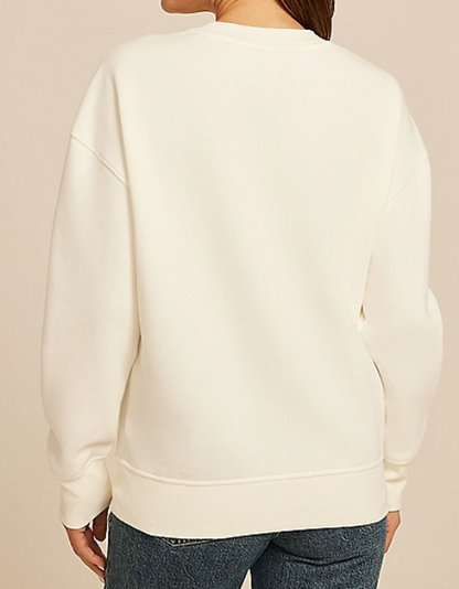 Flower Embroidery Sweatshirt