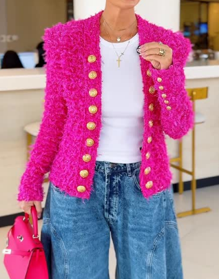 Double-breasted Tweed Jacket