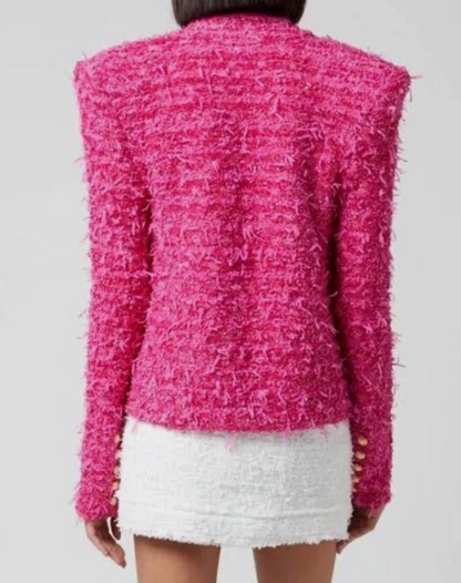 Double-breasted Tweed Jacket