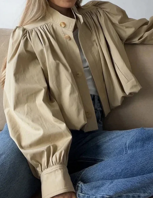 Shirching Short Tench Coat