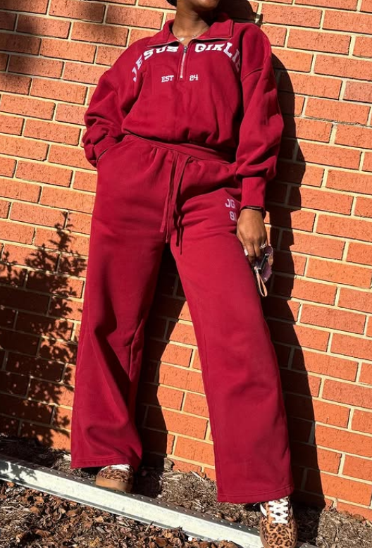 Chill Jesus Girl Sweatshirt Suit