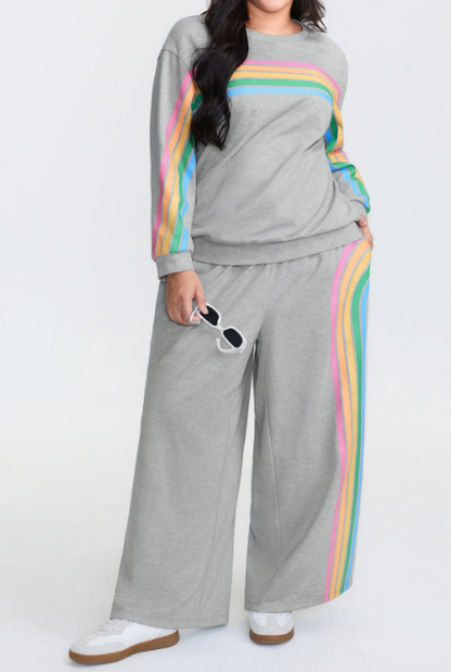 Rainbow Striped Loungewear