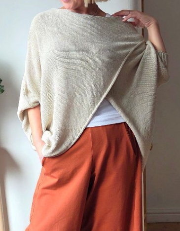 Flattering Cross Jumper