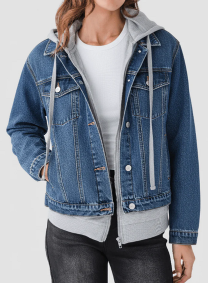 Casual Hooded Denim Jacket