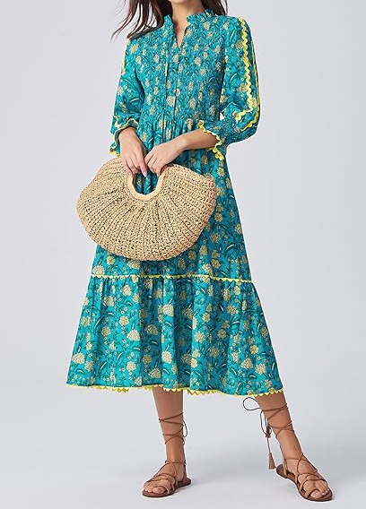 Chic Floral Flowy Dress