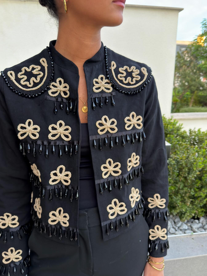 Fashion Embroidered Pendant Jacket