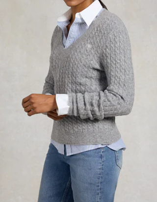 Classic V-neckline Sweater