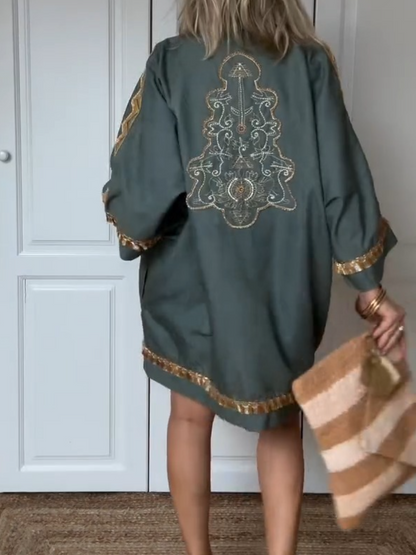 Chic Loose Embroidered Dress