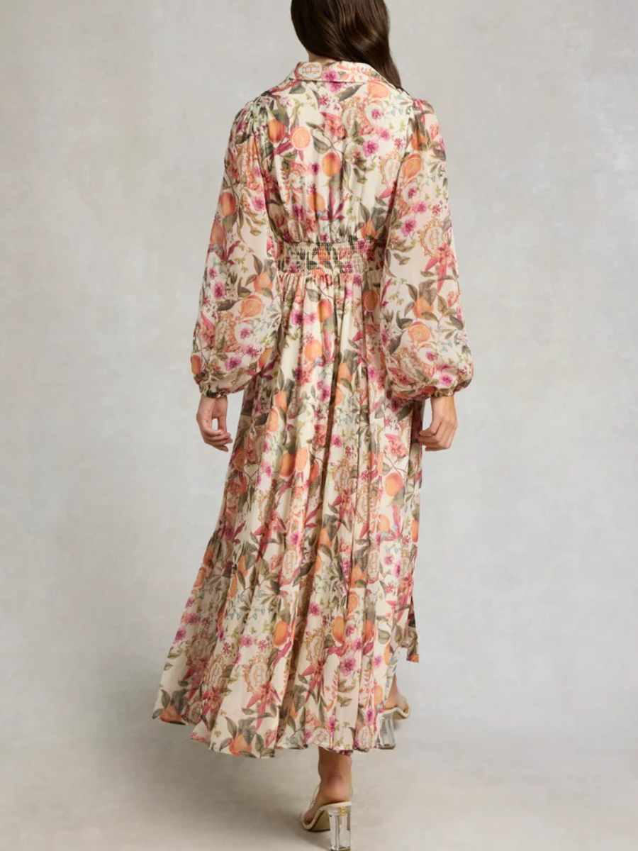 Paros Orangery Print Dress