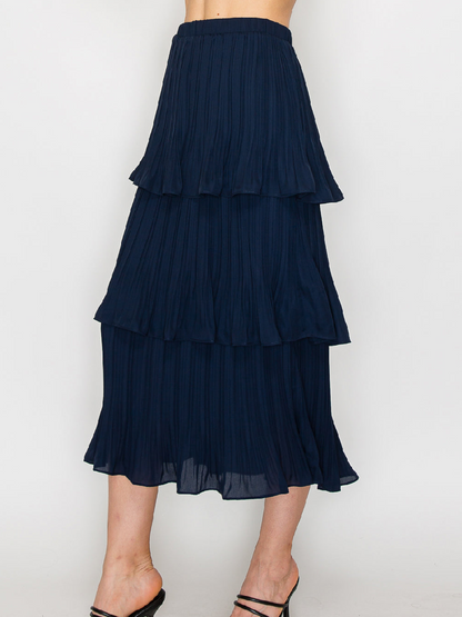 Pleated Gauze Set Dress