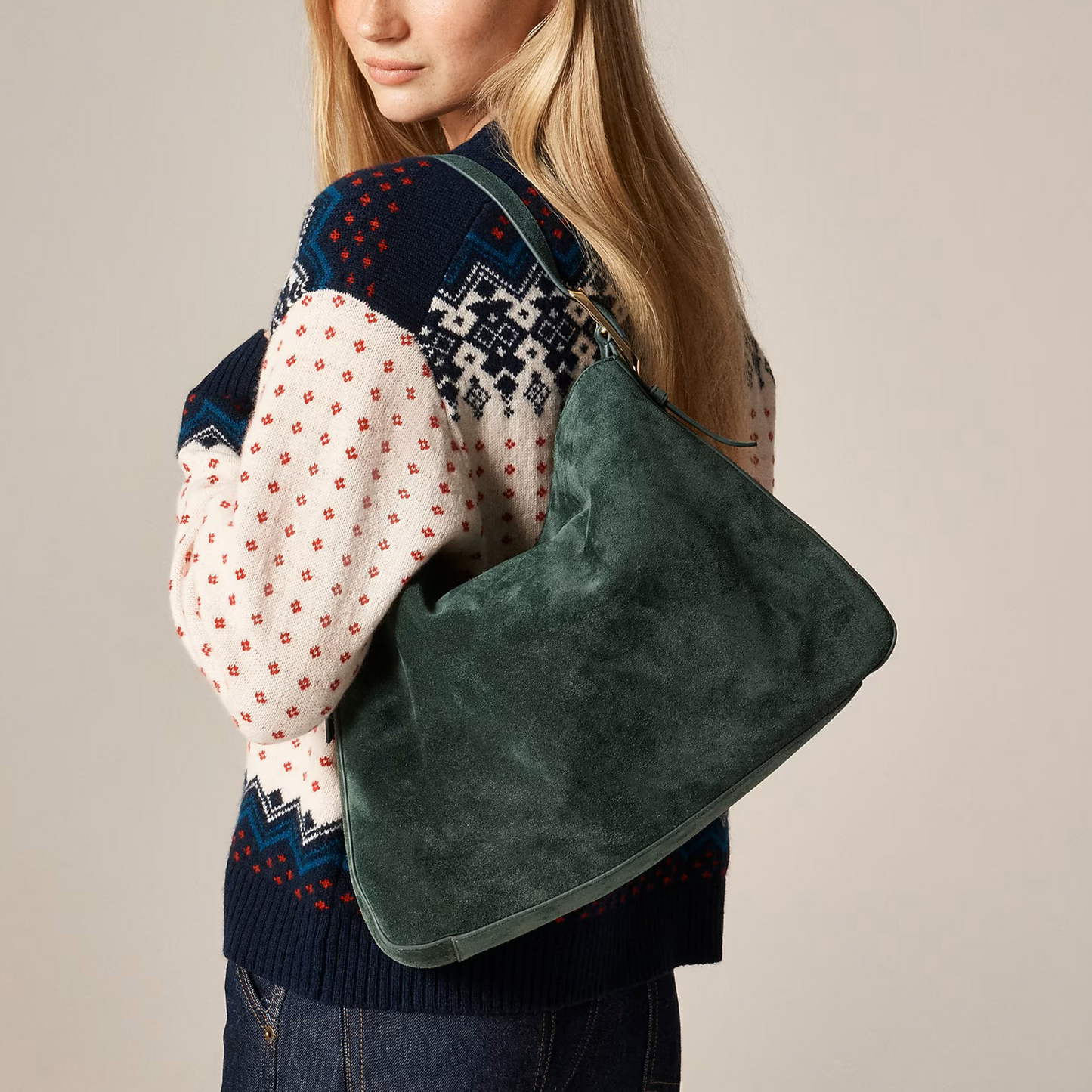 Berkeley Shoulder Bag In Suede