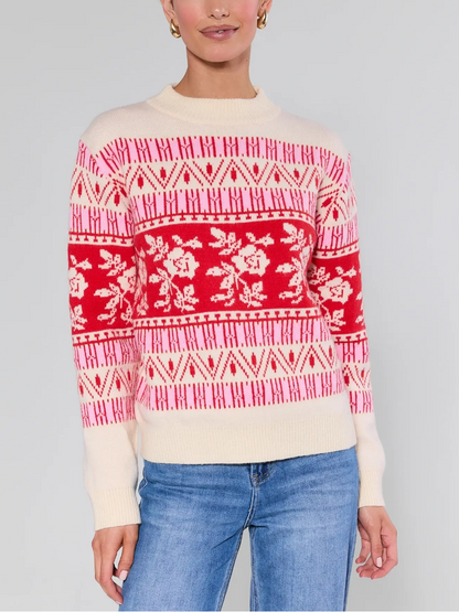 Rosalind Floral Knit Sweater