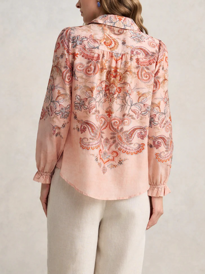 Cotton Silk Printed Shirt