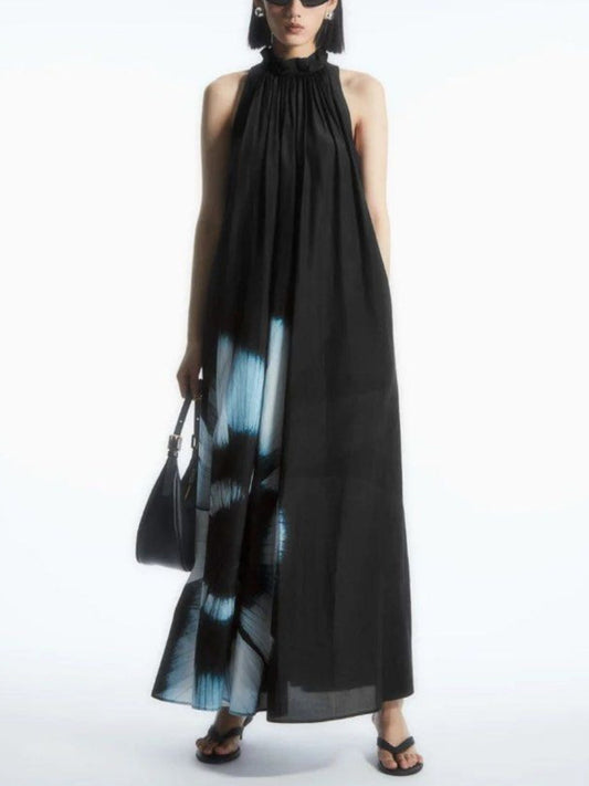 Floral Print Silk Blend Dress