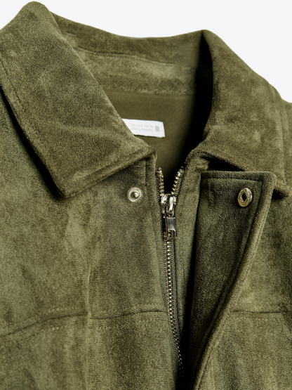 SUEDE EFFECT BOMBER JACKET