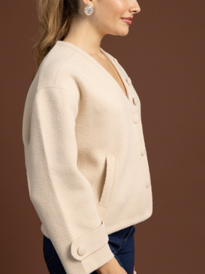 Scarf Sweater Jacket