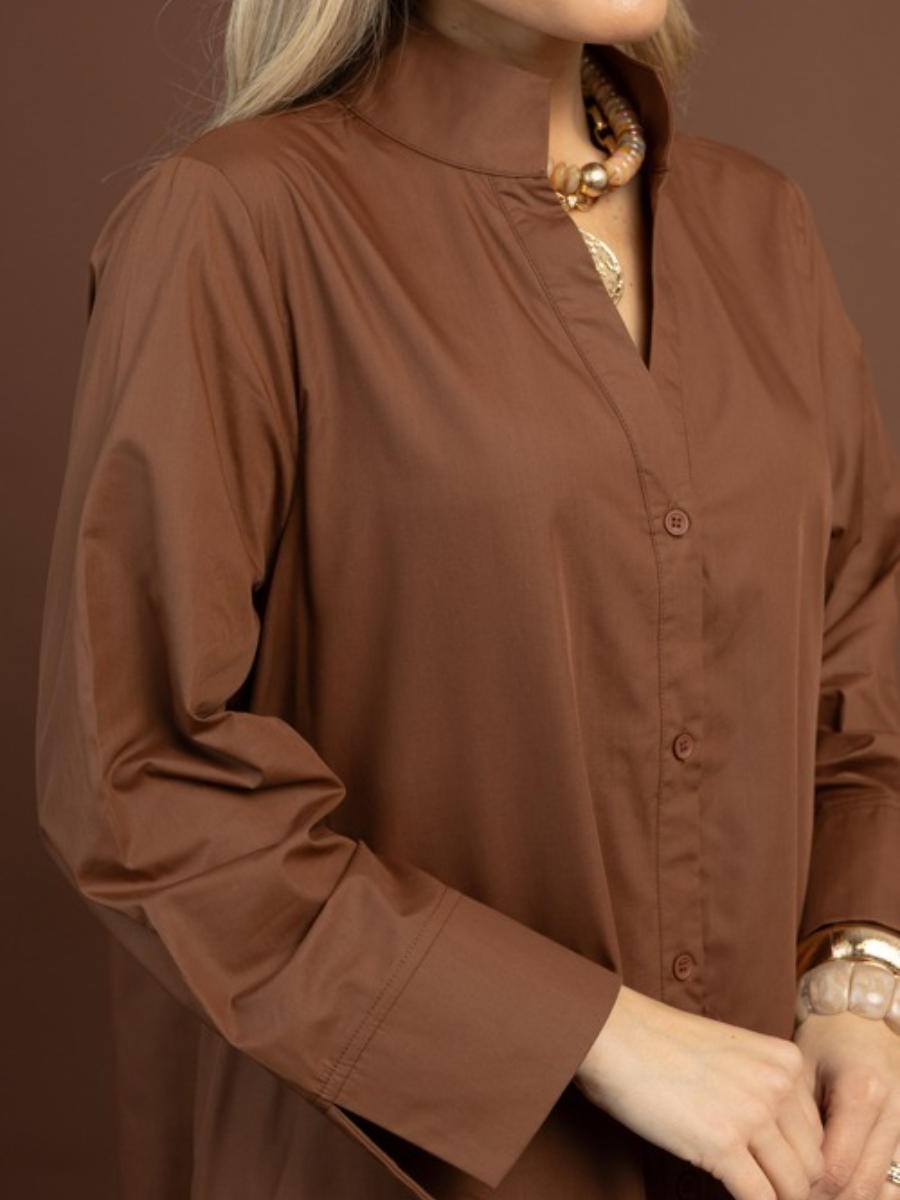 Maven Button Maxi Dress