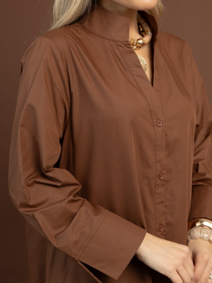 Maven Button Maxi Dress