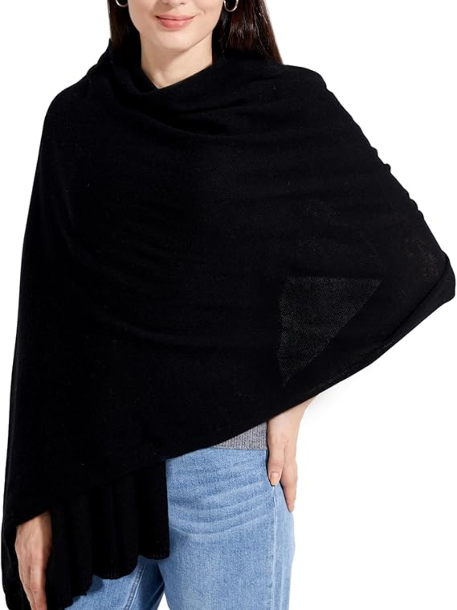 Soft Cashmere Blend Wrap Chic Scarf Stole For Women Wayfarer Travel Extra Large 87"x28"