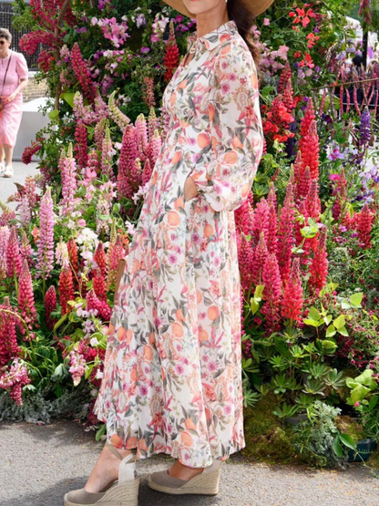 Paros Orangery Print Dress