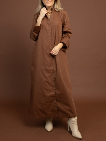 Maven Button Maxi Dress