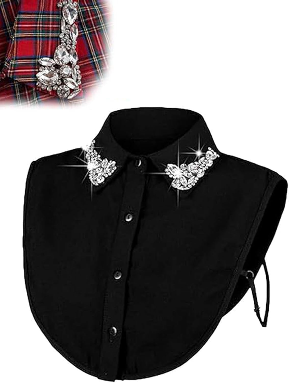 Rhinestone Fake Collar