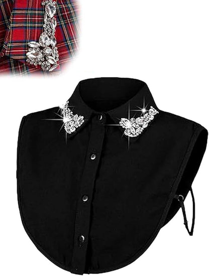 Rhinestone Fake Collar