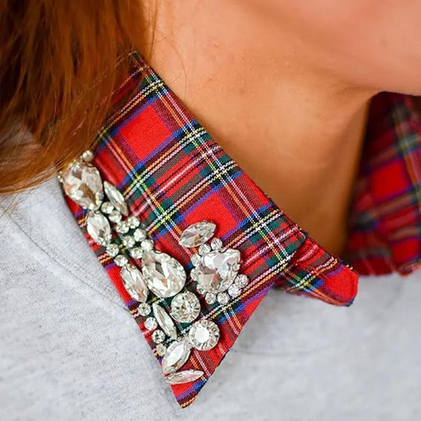 Rhinestone Fake Collar