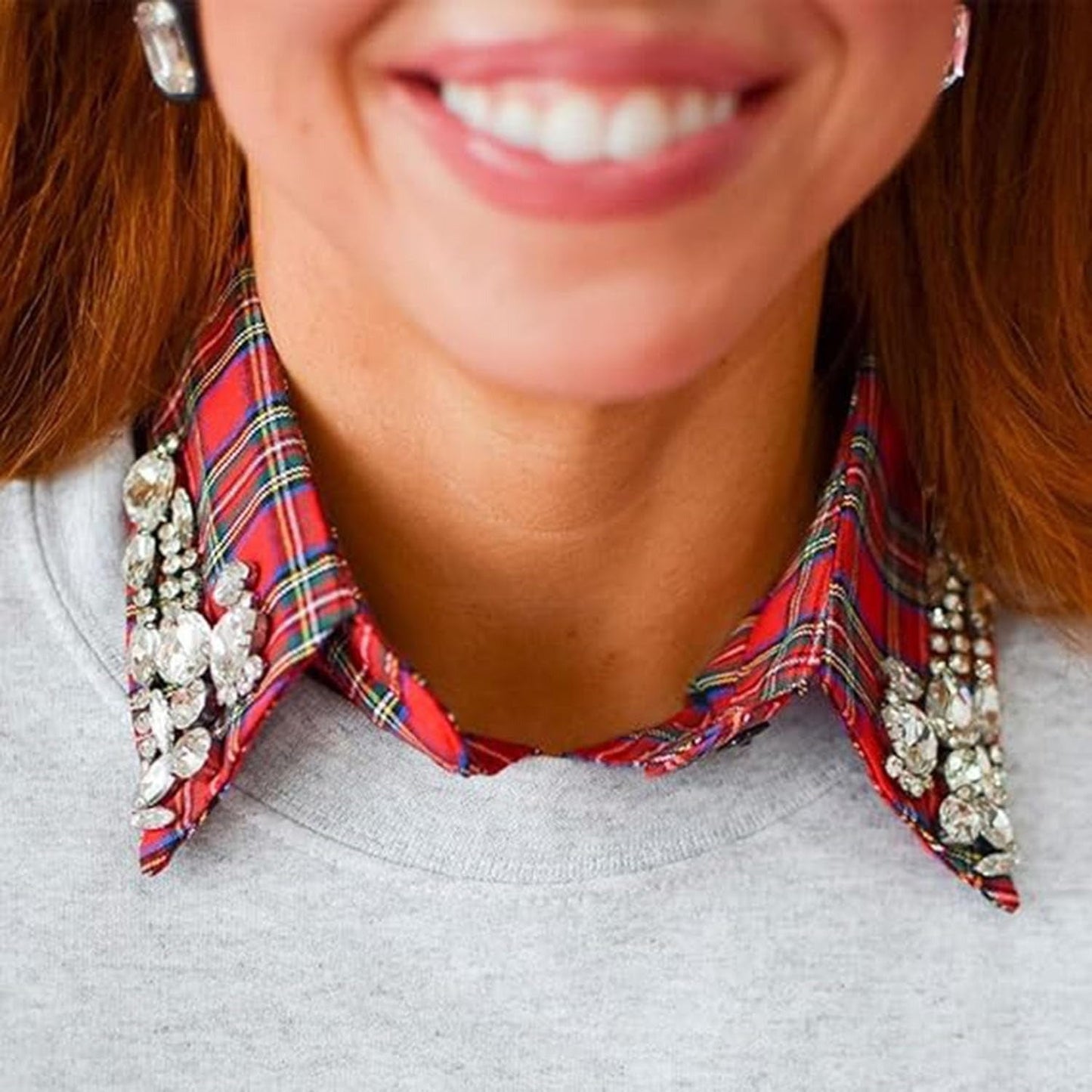 Rhinestone Fake Collar
