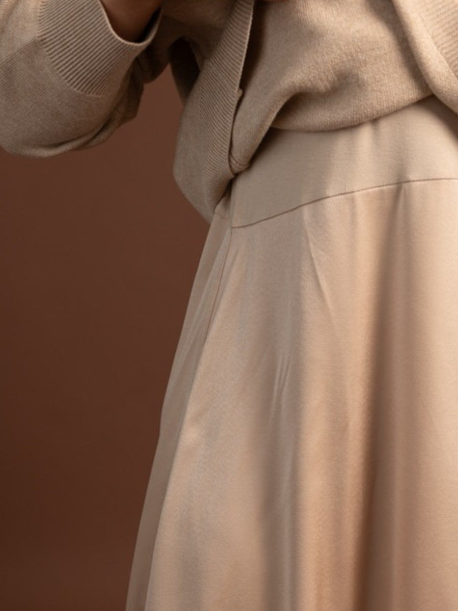 Layered Sweater Maxi Dress