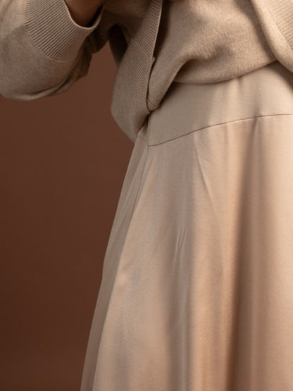 Layered Sweater Maxi Dress