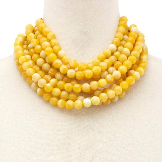 Chunky Bead Layers Necklace