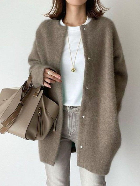 Long Sleeve Button Front Cardigan