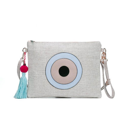 Envelope Tassel Hemp Clutch