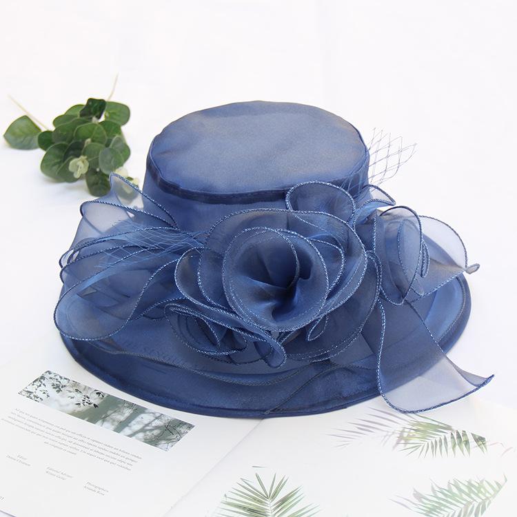 Women's Wide Brim Church Bridal Tea Party Wedding Hat